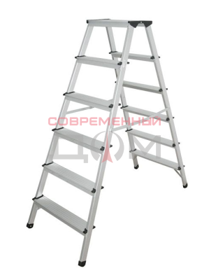 Стремянка USPEX LFD132AL, A-тип, двусторонняя, 5 ступеней 